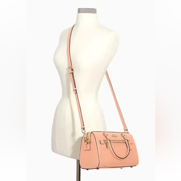 New Coach 79946 Rowan Satchel Crossgrain Leather Faded Blush - Picture 2 of 4